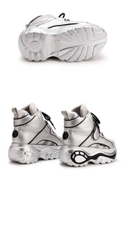 Chunky Platform Sneakers with Hidden Heel Lift