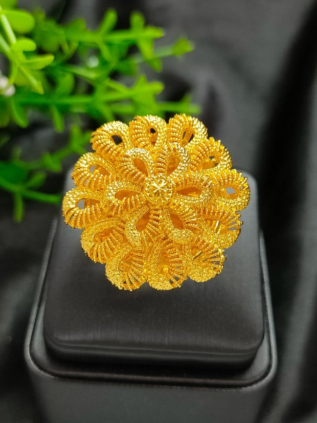 Golden Ring Brazilian Women 24K Gold