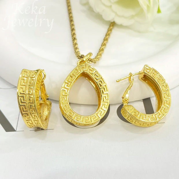 Dubai-Inspired Gold Jewelry Set