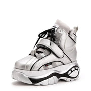 Chunky Platform Sneakers with Hidden Heel Lift