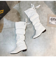Women  Knee High Boots Red Black White Tall Boots