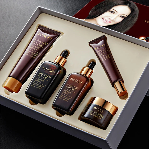 Avocado Peptide 5-Piece Skincare Set - Hydrate, Nourish & Glow