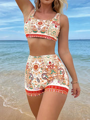 Bikini Ethnic Style Print 2-piece Swimsuit Women