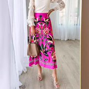 Streetwear Ladies Vintage Floral Skirt