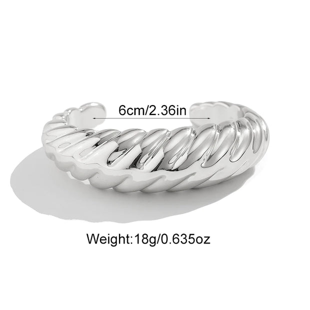 Sculpted Elegance Cuff Bracelets - Modern Statement Jewelry