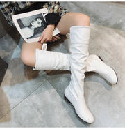 Women  Knee High Boots Red Black White Tall Boots