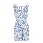 Floral Print Casual Romper