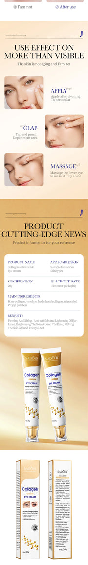 Collagen Eye Cream skincare Anti Dark Circles Eye Bags