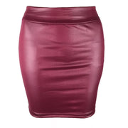 Women Summer Mini Skirts High-waist Slim Fittness Hip Pencil Skirts Vintage Bodycon Skirt Sexy Clubwear Ladies Office Clothing