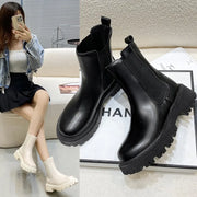 2024 Chelsea boots new thick-soled women's winter shoes for women autumn fashion thick-soled short boots for women