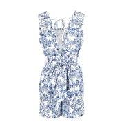 Floral Print Casual Romper