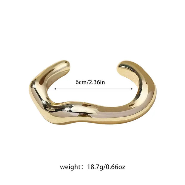 Sculpted Elegance Cuff Bracelets - Modern Statement Jewelry