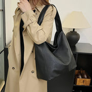 Classic Bucket Shoulder Bag - Large Capacity Everyday Tote