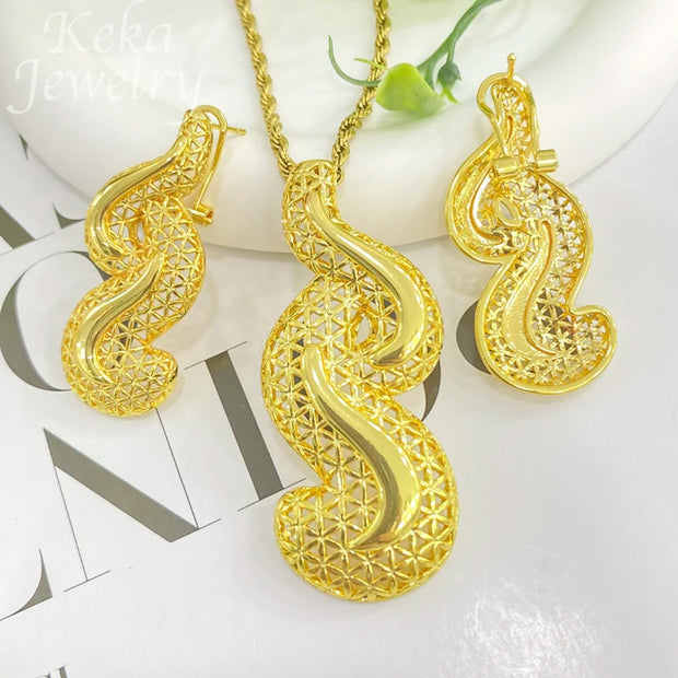 Dubai-Inspired Gold Jewelry Set