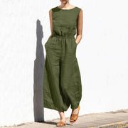 Jumpsuits for Women  Summer Solid Sleeveless