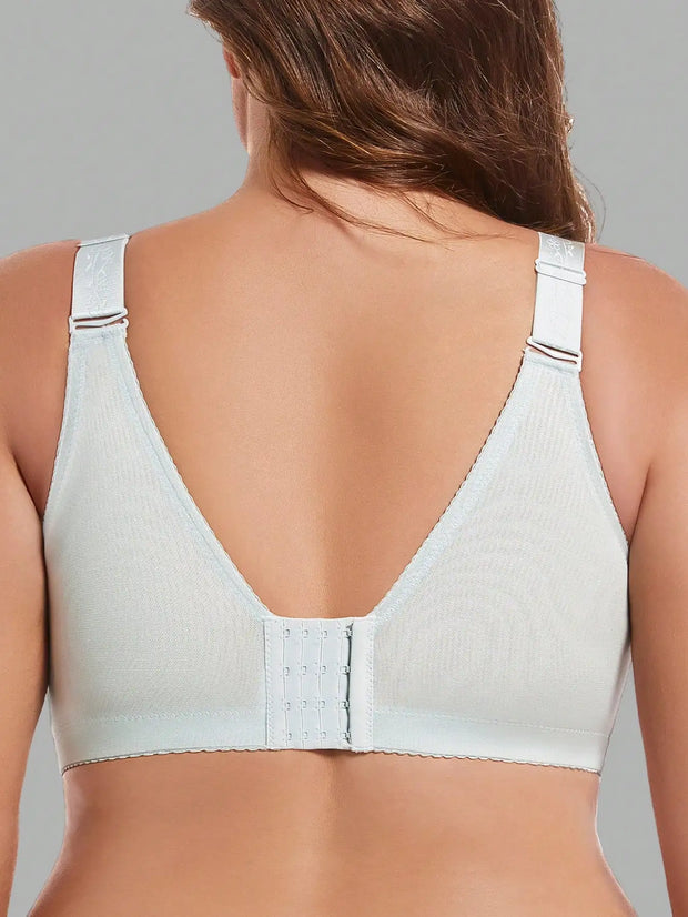 Underwear for women in summer, big chest, small gathering, anti sagging, no steel ring, fat, mm ultra-thin plus size text bra