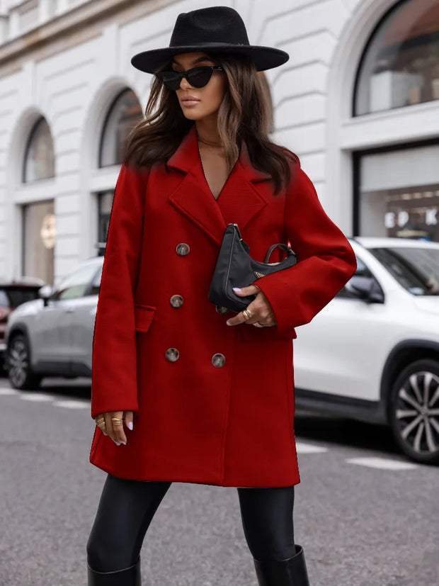 Chic Street Mid-length Peacoat