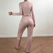 Cozy Bloom Printed Pajama Set