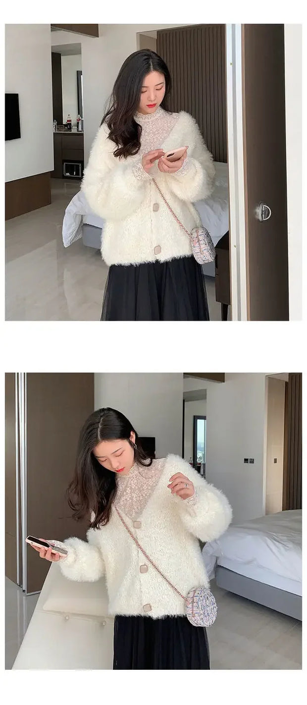 Blouse Women Women's Lace Shirt