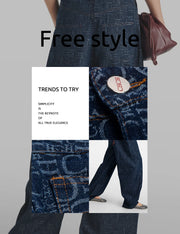 Women Pants Sets Denim Flared Trousers Fashion