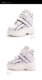 Chunky Platform Sneakers with Hidden Heel Lift