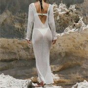 Women Beach Tunic Sexy See-through