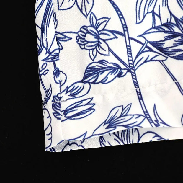 Floral Print Casual Romper