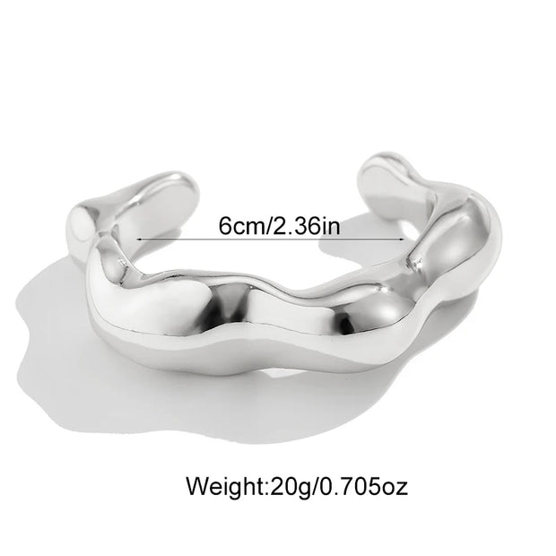 Sculpted Elegance Cuff Bracelets - Modern Statement Jewelry