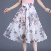 Chiffon Midi Skirts - Elegant Flowing Style