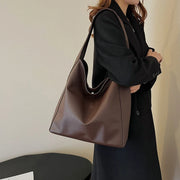 Classic Bucket Shoulder Bag - Large Capacity Everyday Tote