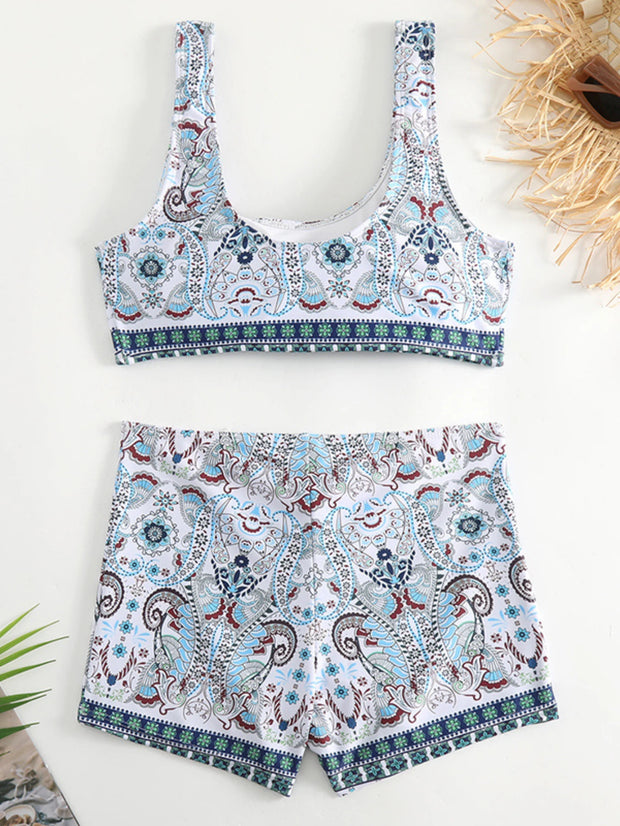 Bikini Ethnic Style Print 2-piece Swimsuit Women