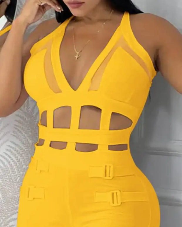 Cut-Out Bodycon Jumpsuit