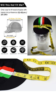 Classic Retro California Cycling Caps for Men and Women, Breathable Quick Dry Bicycle Hats, Bike Caps