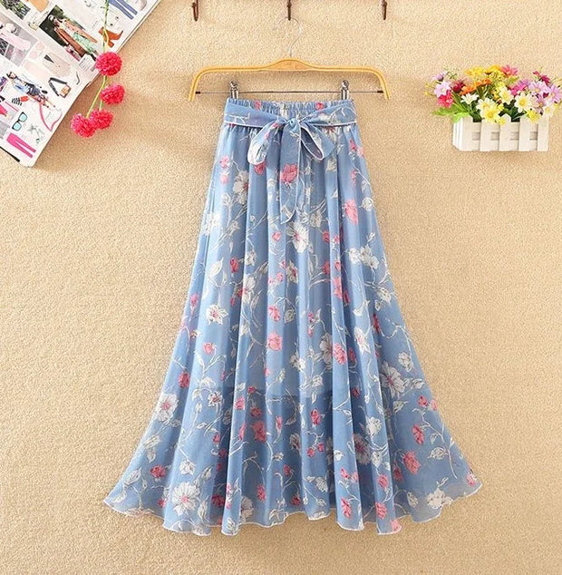 Skirts for Women Summer 2024 A Line High Waist Woman Skirt Casual Trend Modest Vintage Cheap Quality Korean Fashion Style Y2k V