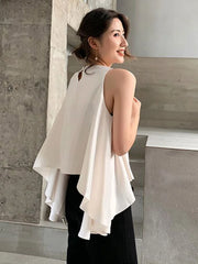 Women's Blouse Tops 2024 New Fashion Summer Shirts For Women Casuals Chic Ladies Elegant Tank Top