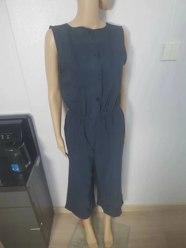 Jumpsuits for Women  Summer Solid Sleeveless
