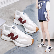 Trendy Luxe Running Sneakers - Neutral Tones