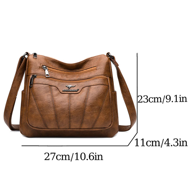 Large Capacity Crossbody Bags Sac Soft Leather Women Bag Branded Designer Ladies Handbag Purses 2023 Luxury Female Shoulder Bag