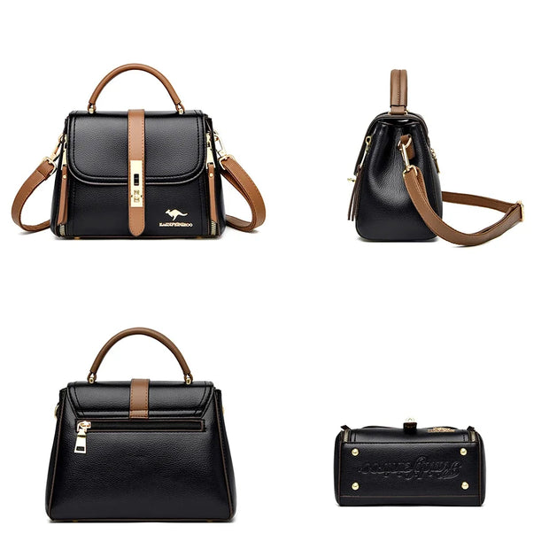 Flip Cover Bilayer Women Purses and Handbags
