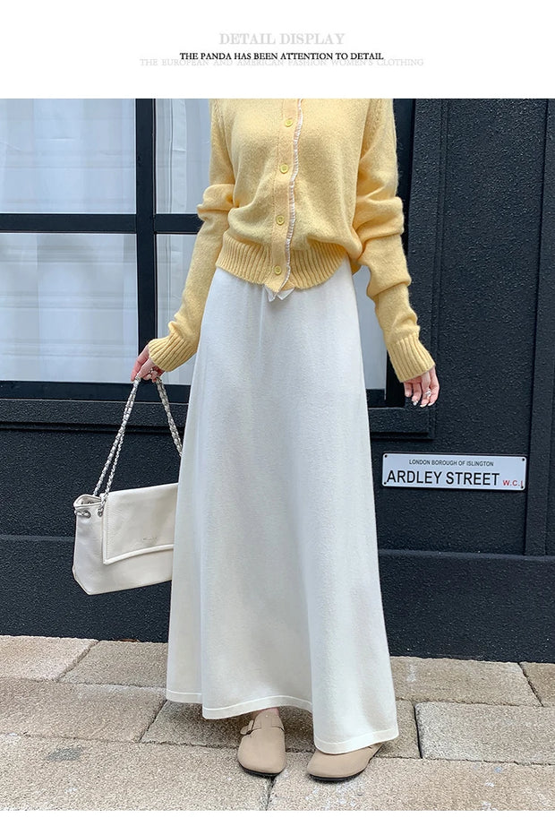 Cozy Knit Maxi Skirt