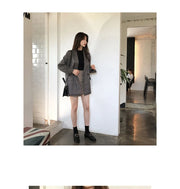 Timeless Checkered Winter Blazer