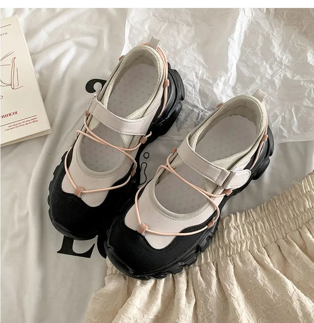 Women Casual Shoes 2025 Fashion Comfortable Non Slip Outdoor Sports Shoe Female Mary Jane Summer Platform Sneakers Zapatos Mujer