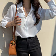 Women Shirt Classic Chiffon Blouse
