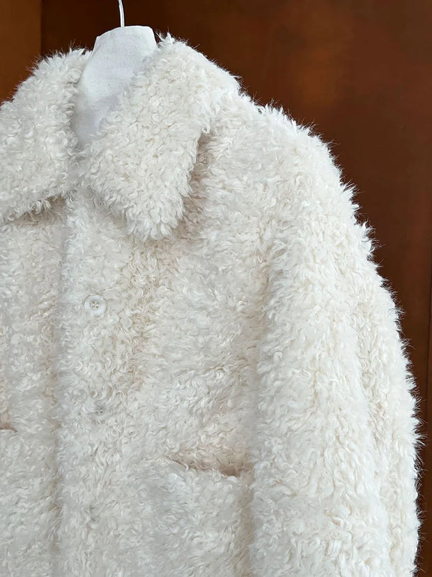 Cloud Nine Furry Lambswool Coat