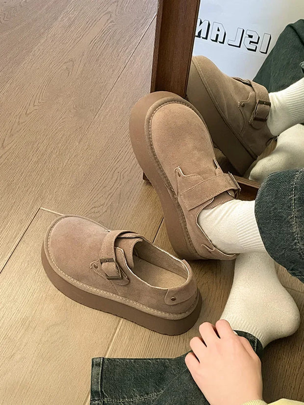 Casual Comfort Slip-On Platform Shoes