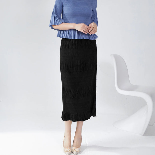 Women's Skirts 2025 Latest Designs Long Skirts for Women Casual Pleated Design High Quality Skirts for Ladies