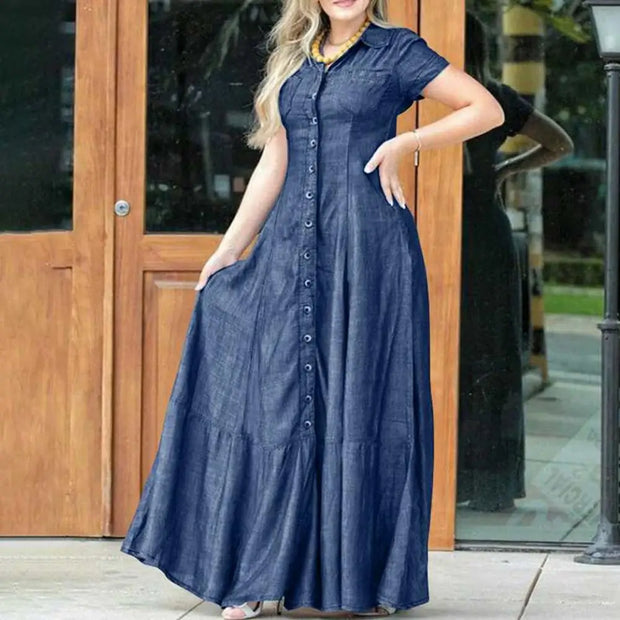 Women Denim Dress Elegant