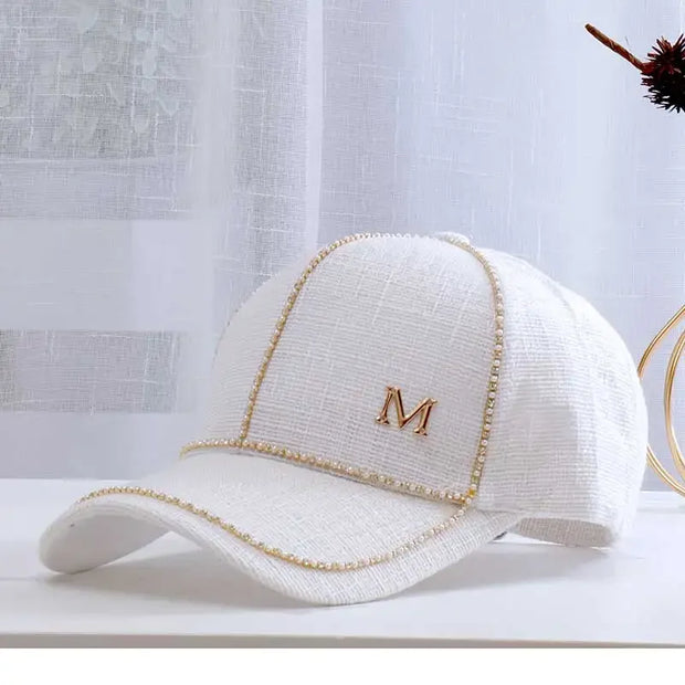 Letter M Baseball Caps For Female