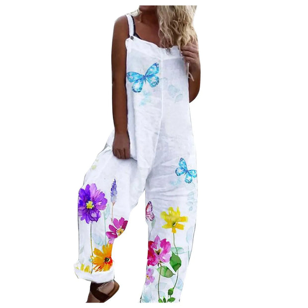 Floral Print Relaxed Fit Jumpsuit