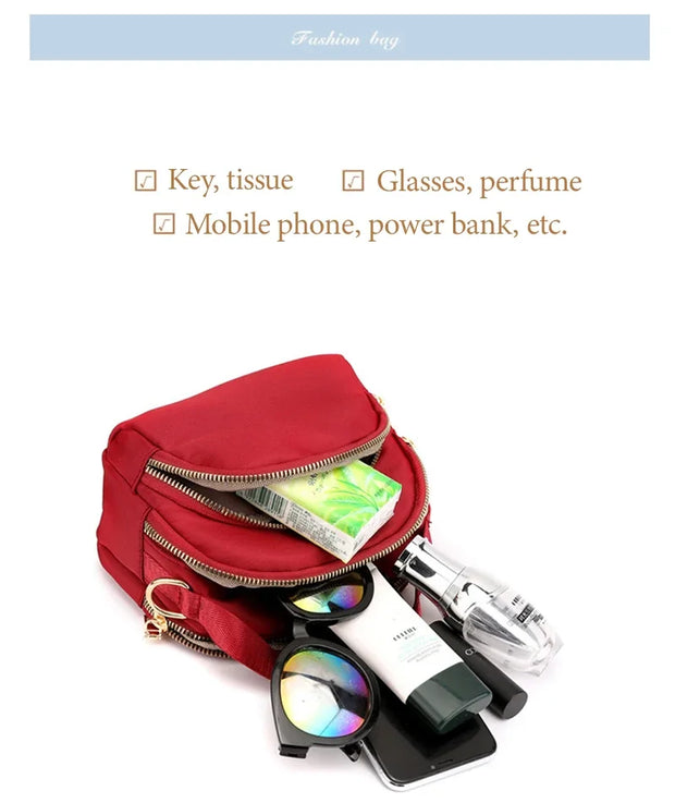 Sleek City & Modern Zip Pocket Crossbody